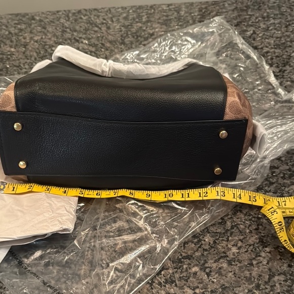 Coach Black leather and coated canvas Brown Women's Bag NWT - Picture 11 of 15